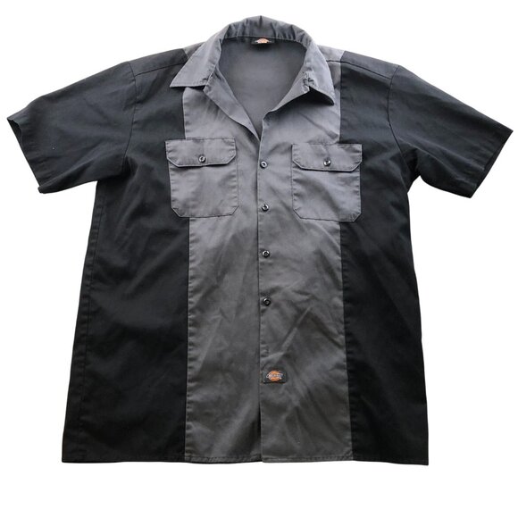 Vintage Dickies Mens Work Shirt XL Lot of Two Short Sleeve Button Up Workwear - Picture 4 of 16
